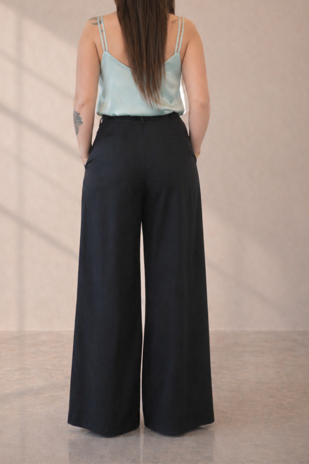 Pantalon taille haute noir