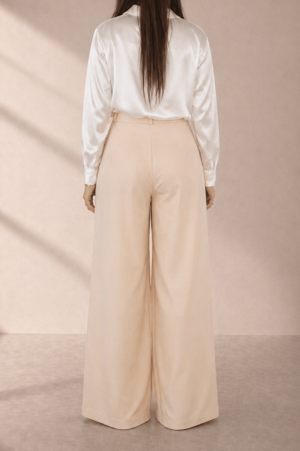 Chemisier effet soie blanc - Isalise Label Paris