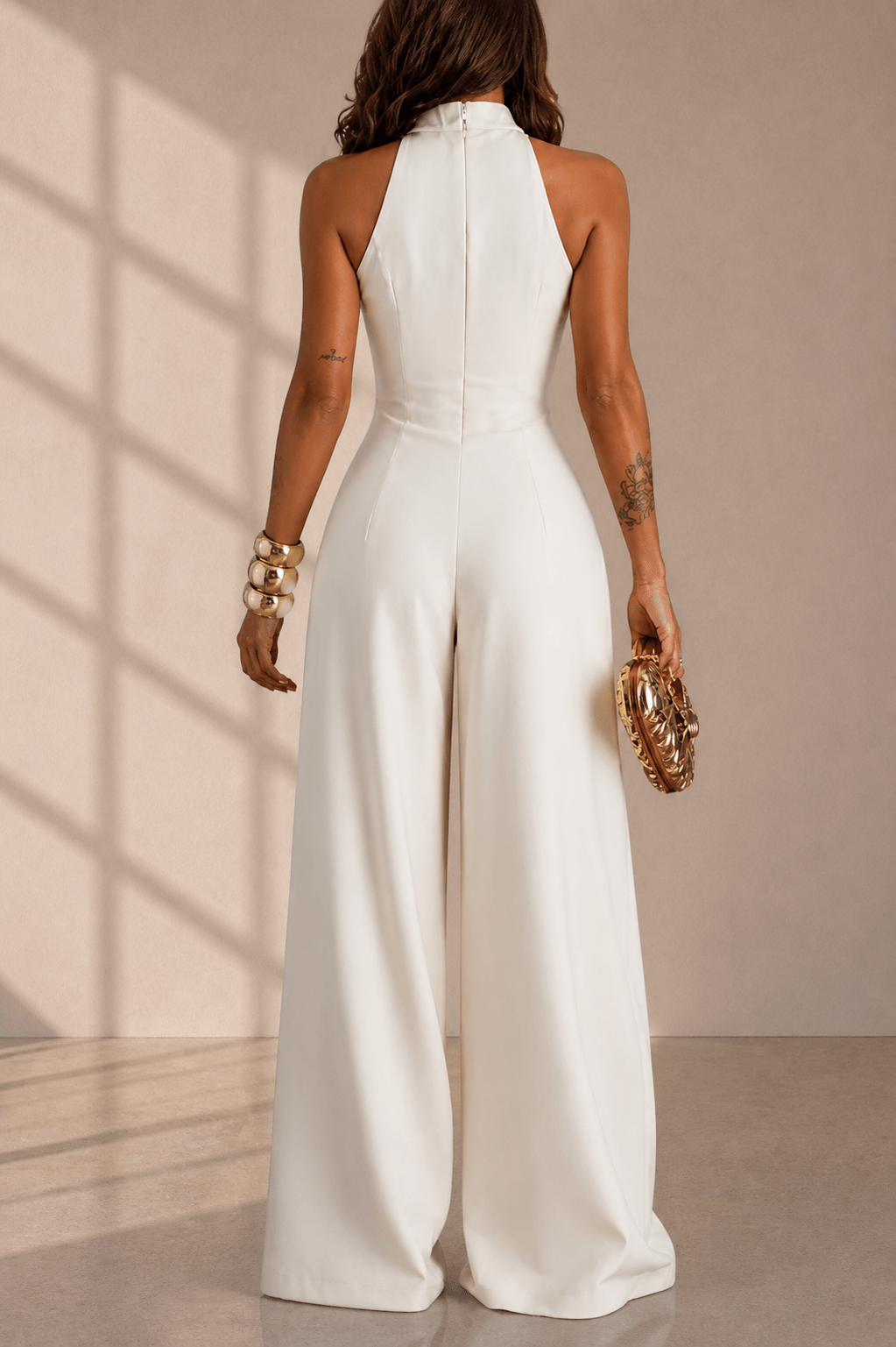 Combinaison élégante femme - coupe fluide et chic. - Isalise Label Paris