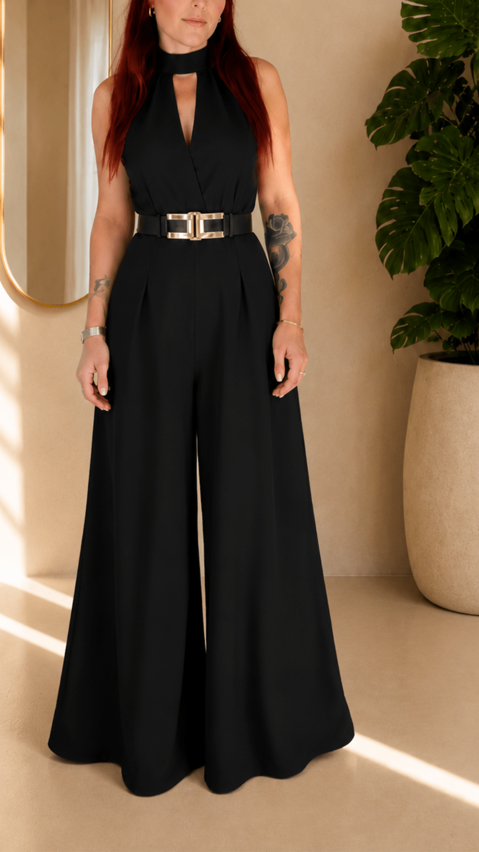 Ensemble pantalon noir chic – Élégance intemporelle - Isalise Label Paris